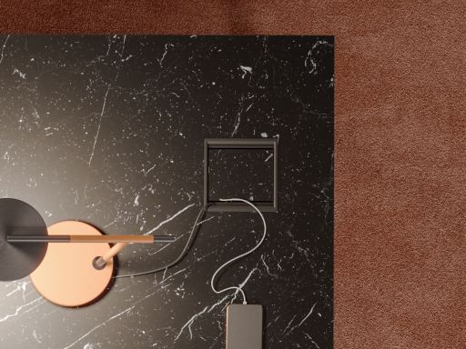 Trappe top access pour bureau APPARAT en verre marbré