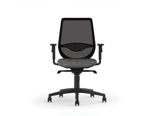 Siege de bureau pas cher avec base noire, fabriqué en Espagne
