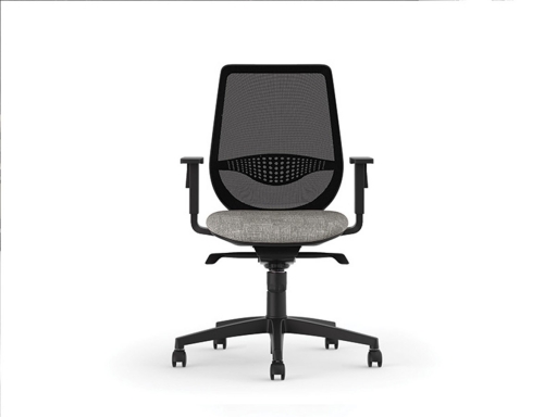 Siege de bureau pas cher avec base noire, fabriqué en Espagne