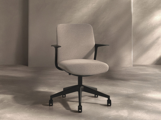 Siège de bureau TROY en tissu, fabriqué en Espagne
