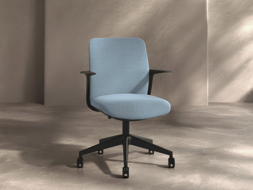 Siège de bureau TROY en tissu, fabriqué en Espagne