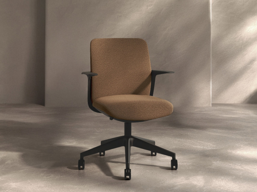 Siège de bureau TROY en tissu, fabriqué en Espagne