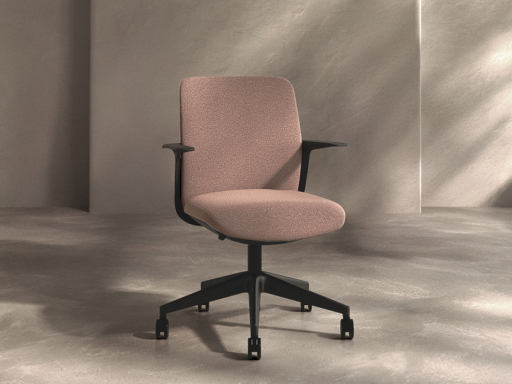 Siège de bureau TROY en tissu, fabriqué en Espagne