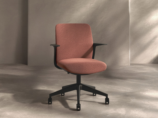 Siège de bureau TROY en tissu, fabriqué en Espagne