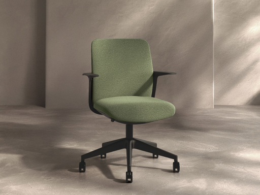Siège de bureau TROY en tissu, fabriqué en Espagne