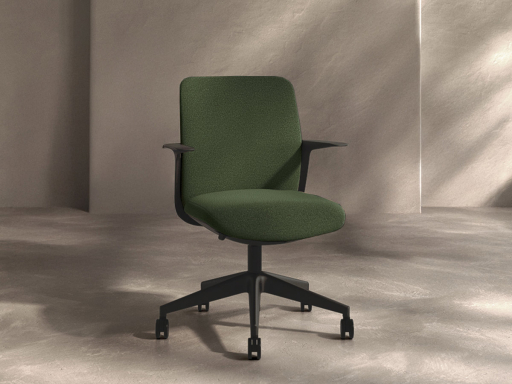 Siège de bureau TROY en tissu, fabriqué en Espagne