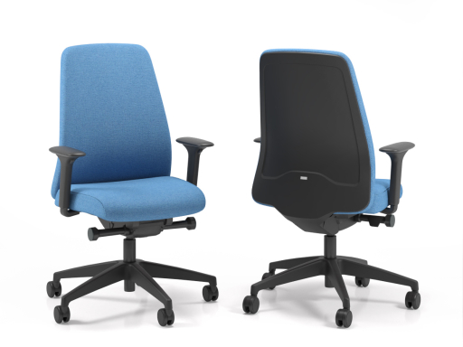 Siège de bureau EVERYis1 dossier tapissé, qualité allemande