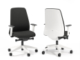 Interstuhl - Siège de bureau EVERY White, dossier tapissé