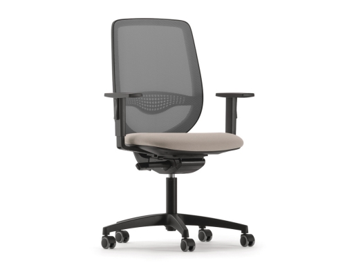 Siège de bureau dossier résille ORION structure noire