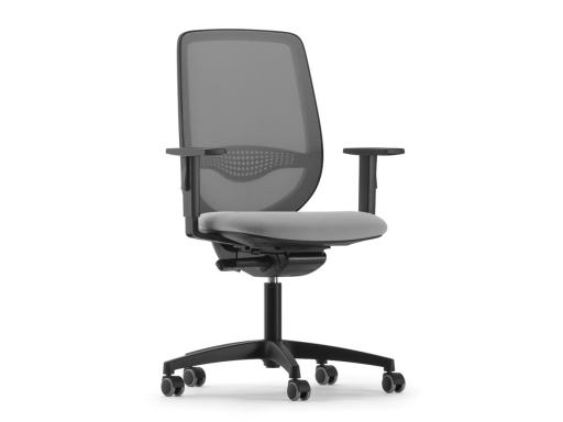 Siège de bureau dossier résille ORION structure noire