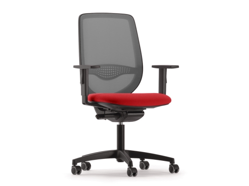 Siège de bureau dossier résille ORION structure noire
