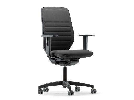 Siège de bureau tapissé ORION structure noire