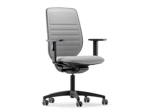 Siège de bureau tapissé ORION structure noire