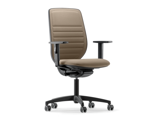 Siège de bureau tapissé ORION structure noire