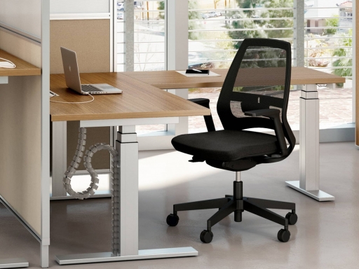 Siège de bureau contemporain, dossier résille