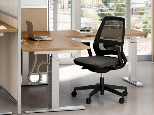 Siège de bureau contemporain, dossier résille