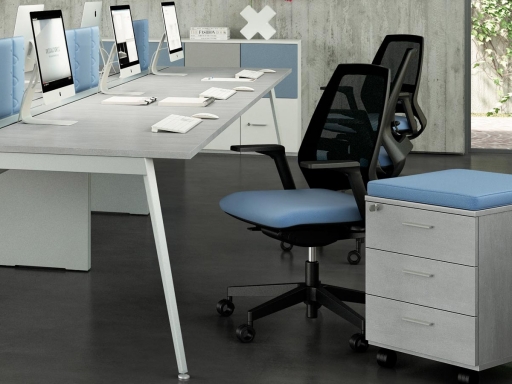 Siège de bureau contemporain, dossier résille