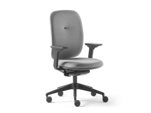 Siège de bureau dossier tapissé, made in France
