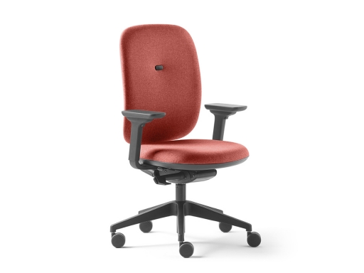 Siège de bureau dossier tapissé, made in France