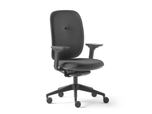 Siège de bureau dossier tapissé, made in France