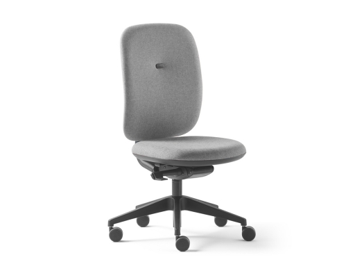 Siège de bureau dossier tapissé, made in France