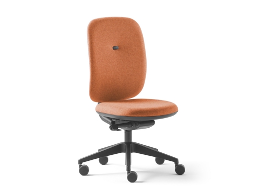 Siège de bureau dossier tapissé, made in France
