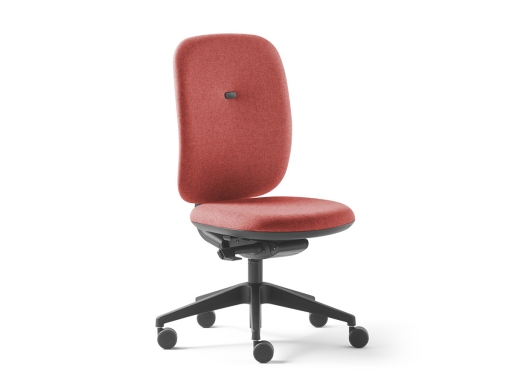 Siège de bureau dossier tapissé, made in France