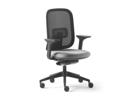 Fauteuil de bureau dossier résille, made in France