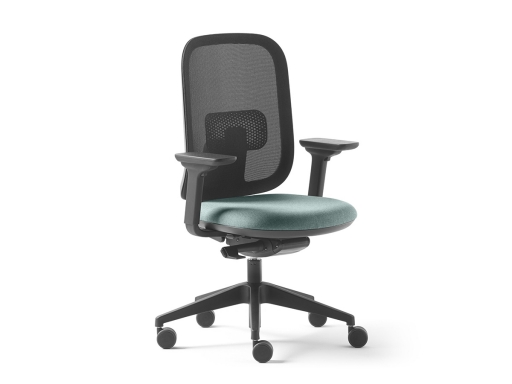 Fauteuil de bureau dossier résille, made in France