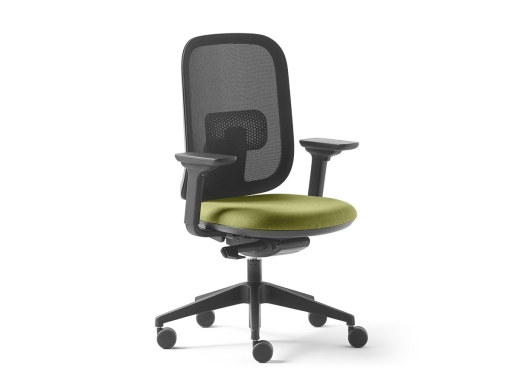 Fauteuil de bureau dossier résille, made in France
