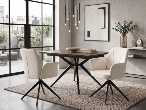 Lot de 2 sièges de réunion DIVO en tissu avec accoudoirs