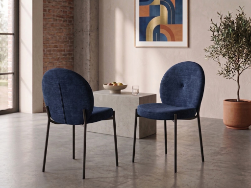 Lot de 2 sièges de réunion ROMA en tissu
