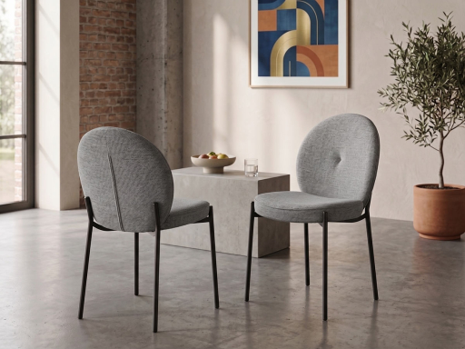 Lot de 2 sièges de réunion ROMA en tissu