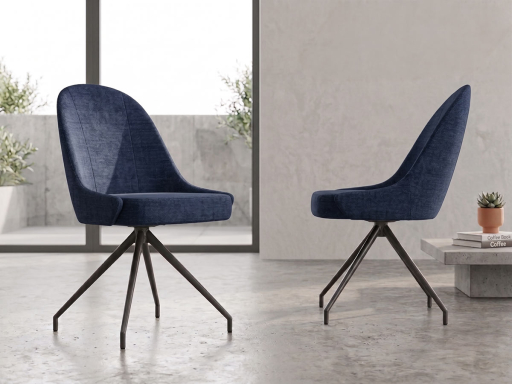 Lot de 2 sièges de réunion pivotantes VASCO en tissu