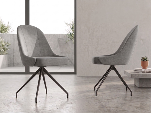 Lot de 2 sièges de réunion pivotantes VASCO en tissu
