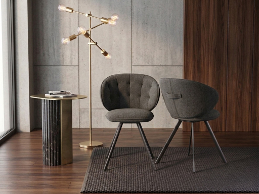 Lot de 2 sièges de réunion en tissu SOFIA