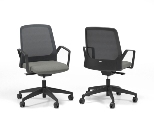 Siège pivotant BUDDY Black, qualité allemande