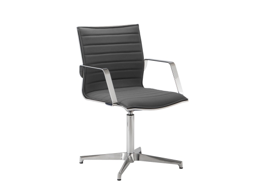 Siège pivotant en cuir SERENITY