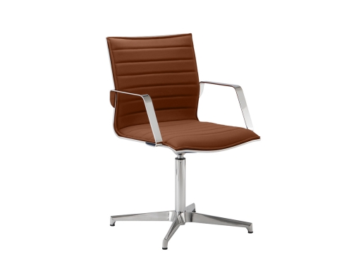 Siège pivotant en cuir SERENITY