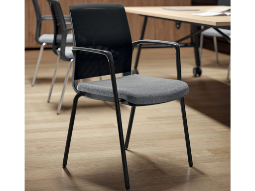 Siège de réunion dossier résille LODY, fabriqué en Italie