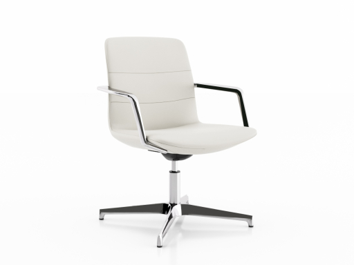 Siège pivotant design, en cuir italien