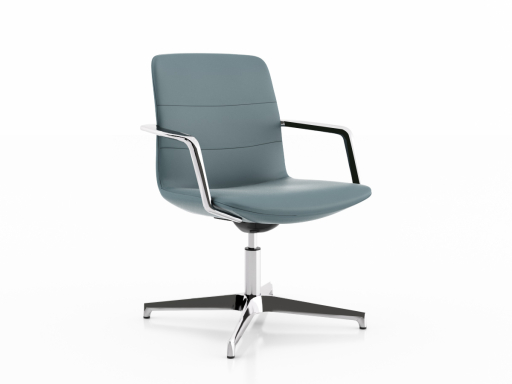 Siège pivotant design, en cuir italien