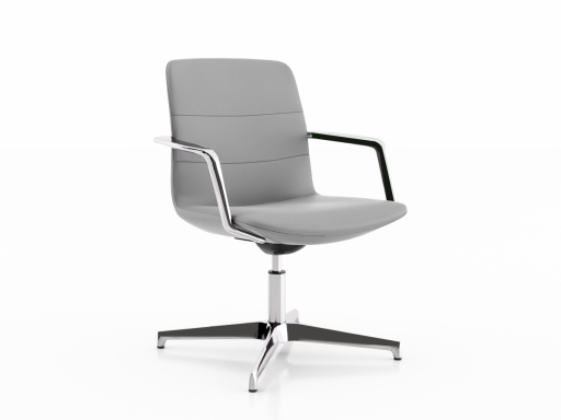 Siège pivotant design, en cuir italien