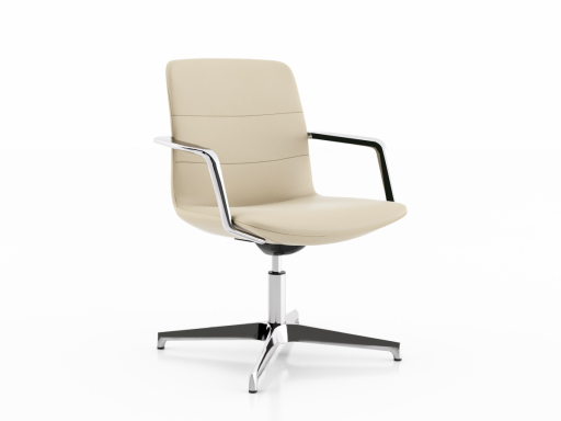 Siège pivotant design, en cuir italien