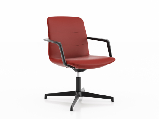 Siège pivotant design, en cuir italien