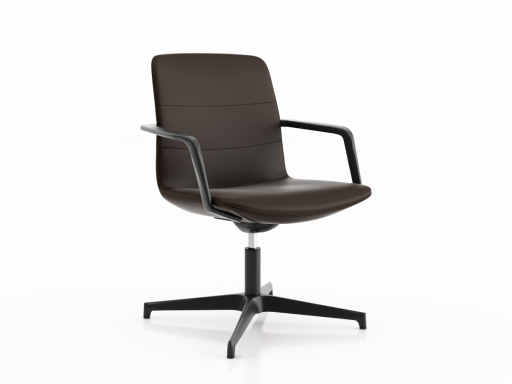 Siège pivotant design, en cuir italien