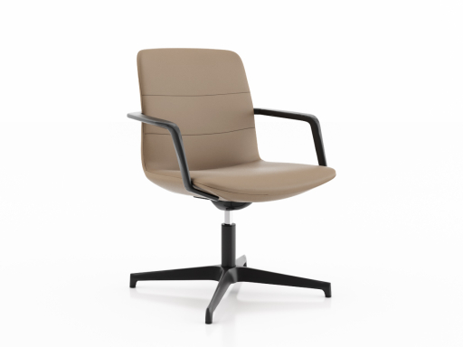 Siège pivotant design, en cuir italien