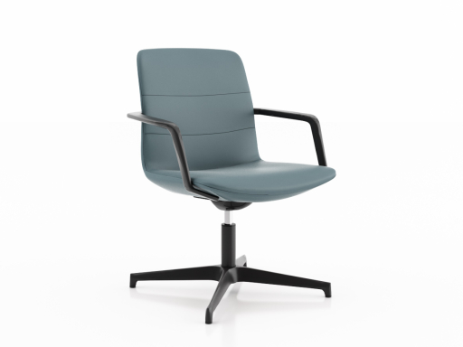 Siège pivotant design, en cuir italien