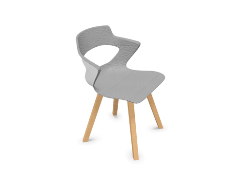 Siège de réunion RUMBA, chaise design fabriqué en France