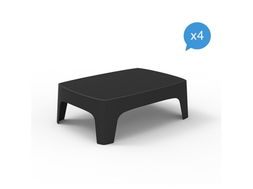Lot de 4 tables basses COME extérieur/intérieur design, fabriqué en Espagne